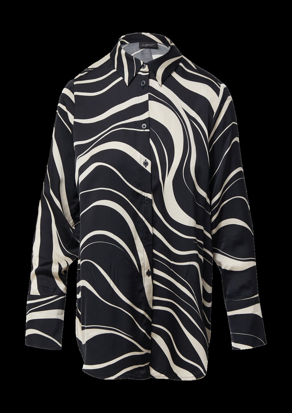 Hemdbluse mit All-over-Print