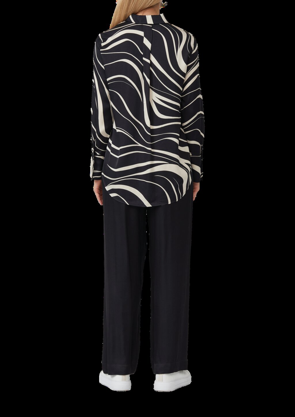 Hemdbluse mit All-over-Print