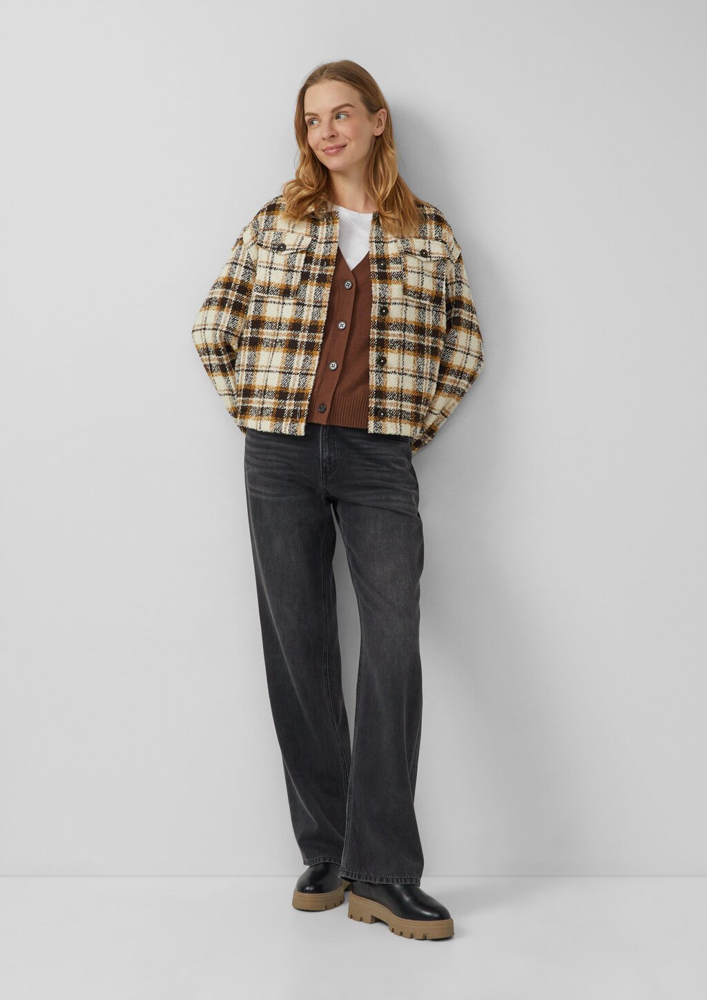 Strickcardigan aus Wollmix