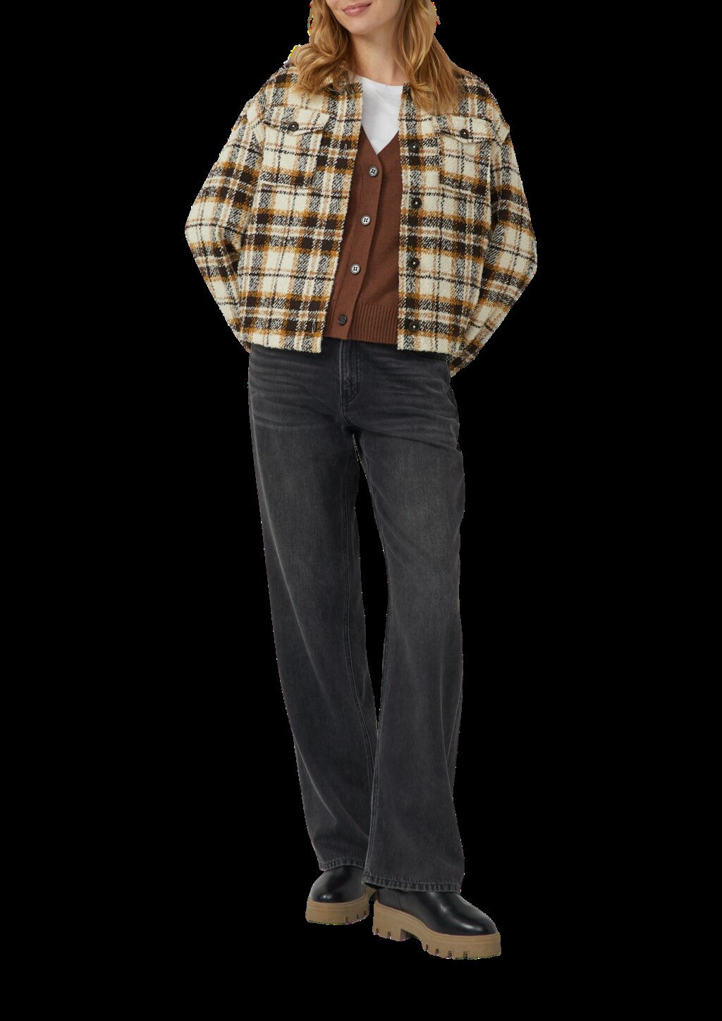 Strickcardigan aus Wollmix