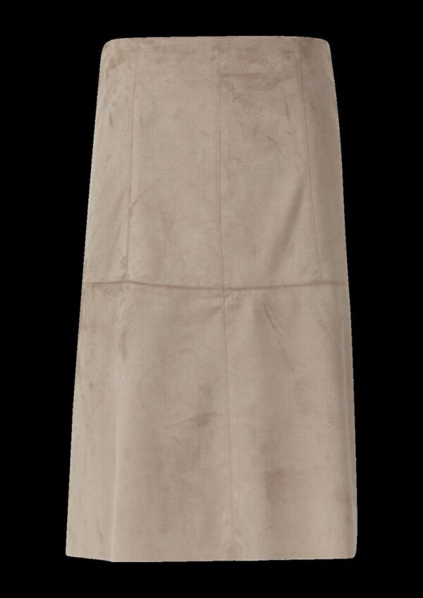 A-Linien-Rock in Veloursleder-Optik