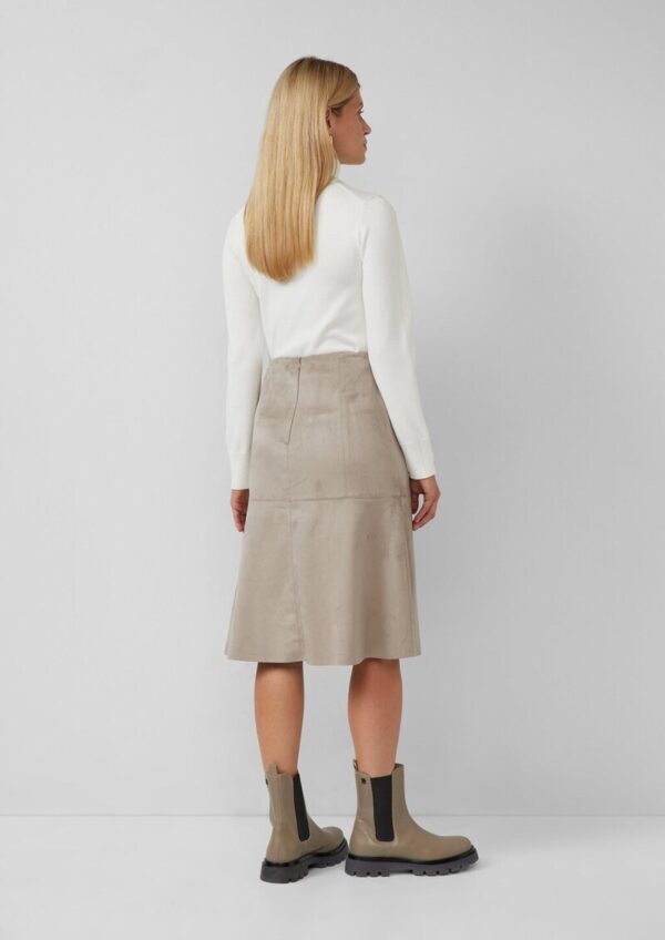 A-Linien-Rock in Veloursleder-Optik