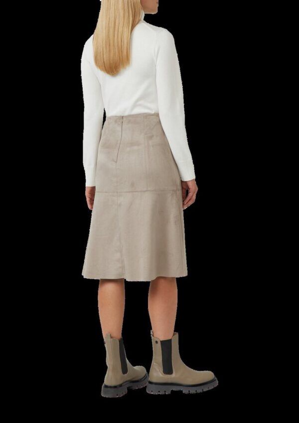 A-Linien-Rock in Veloursleder-Optik