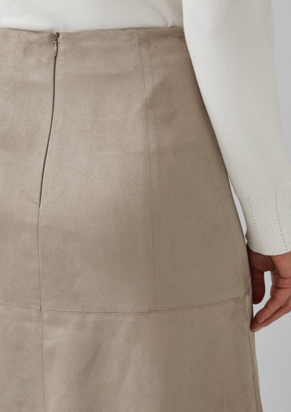 A-Linien-Rock in Veloursleder-Optik