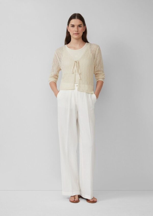 Leichte Wide-Leg-Hose aus Musselin