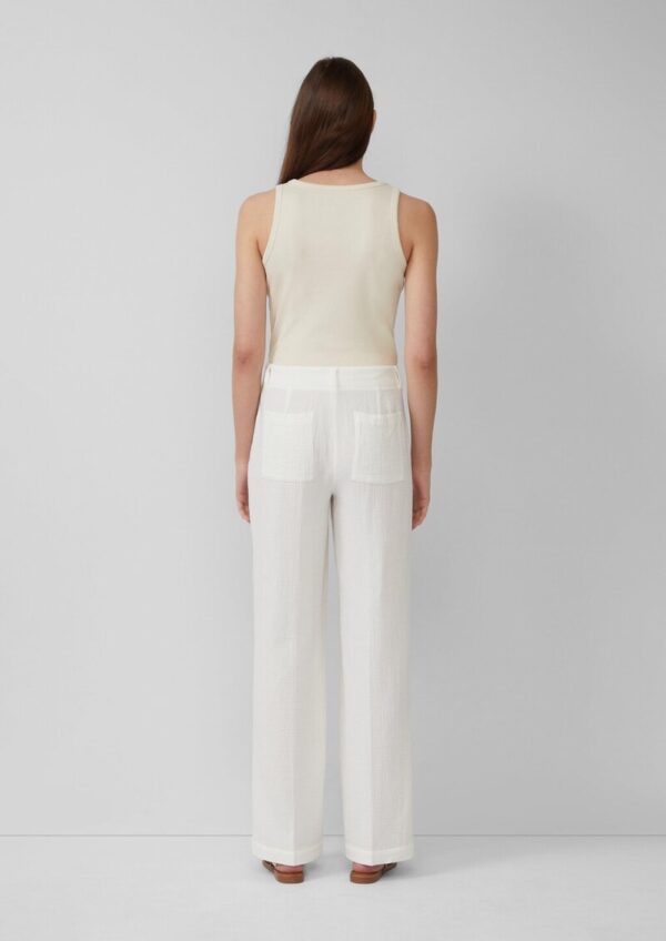 Leichte Wide-Leg-Hose aus Musselin