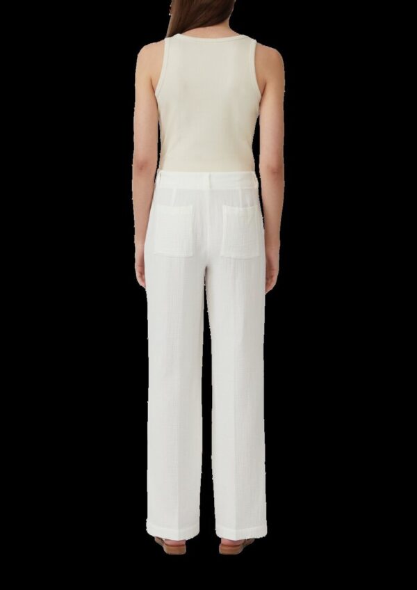 Leichte Wide-Leg-Hose aus Musselin
