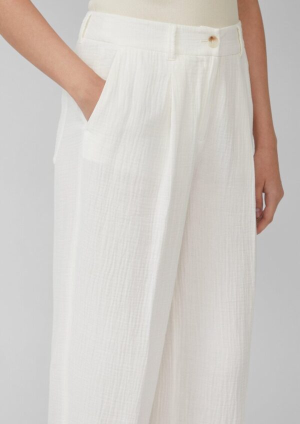 Leichte Wide-Leg-Hose aus Musselin