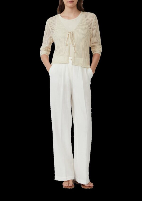 Leichte Wide-Leg-Hose aus Musselin