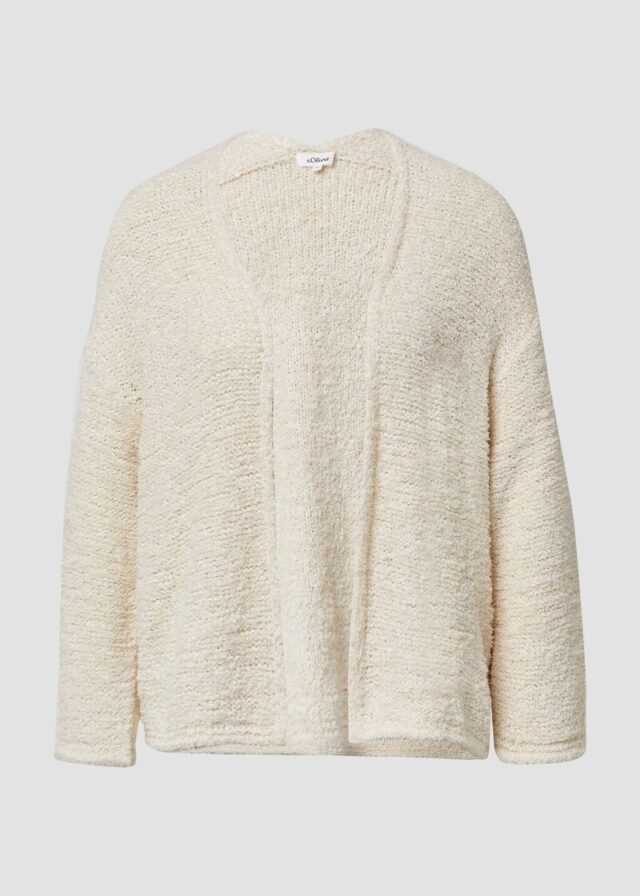 Weiche Strickjacke aus Boucle im Relaxed Fit