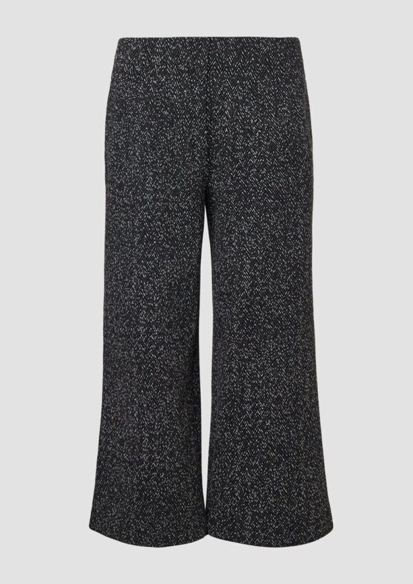 Culotte aus Jersey mit Fischgratmuster
