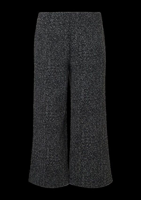Culotte aus Jersey mit Fischgratmuster