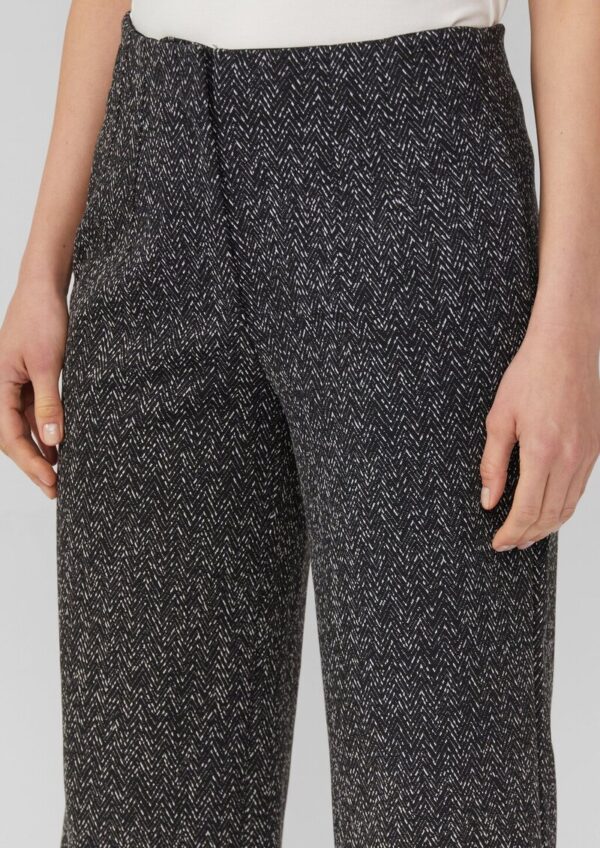 Culotte aus Jersey mit Fischgratmuster