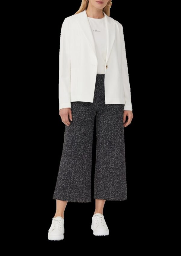 Culotte aus Jersey mit Fischgratmuster