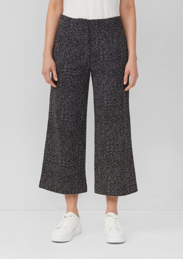 Culotte aus Jersey mit Fischgratmuster