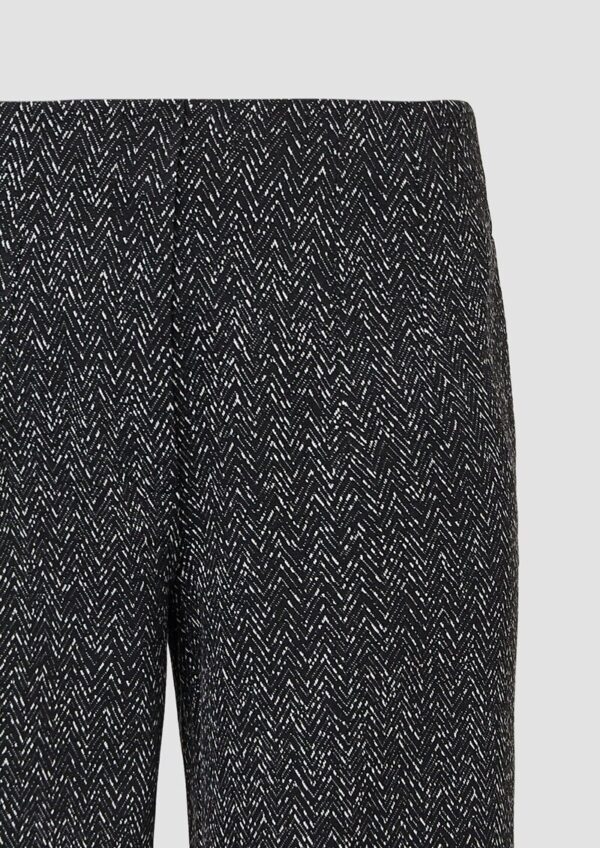 Culotte aus Jersey mit Fischgratmuster