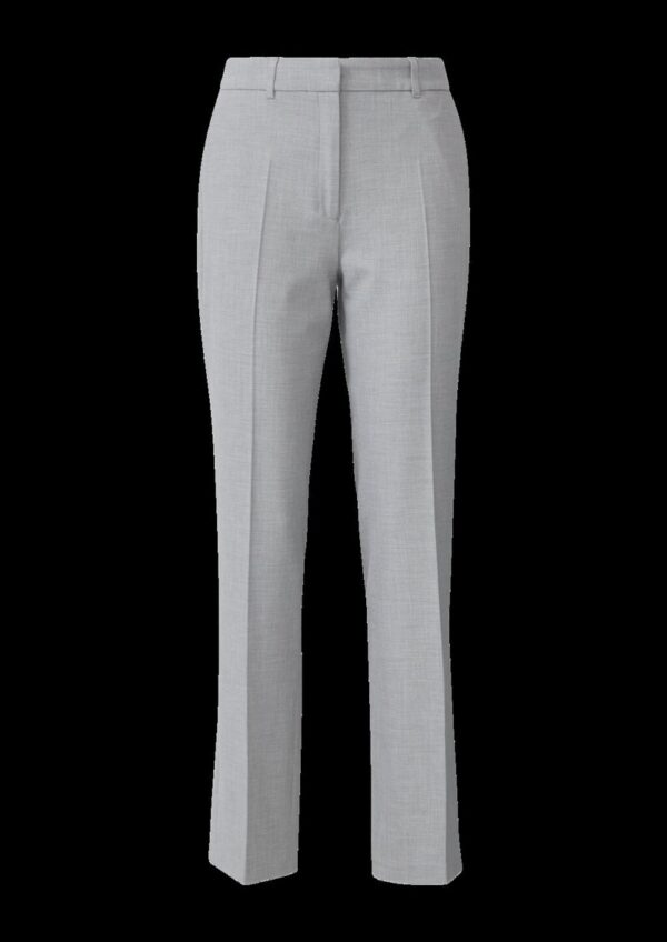 Strukturierte Anzughose aus Viskosemix mit hohem Bund