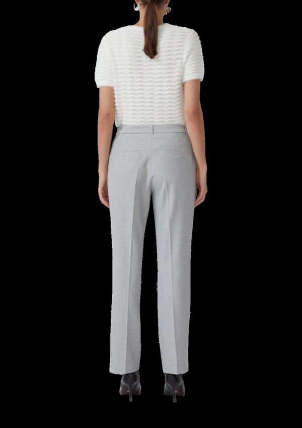 Strukturierte Anzughose aus Viskosemix mit hohem Bund