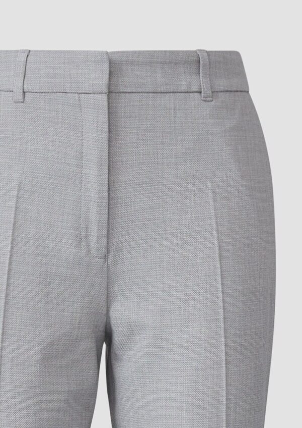 Strukturierte Anzughose aus Viskosemix mit hohem Bund