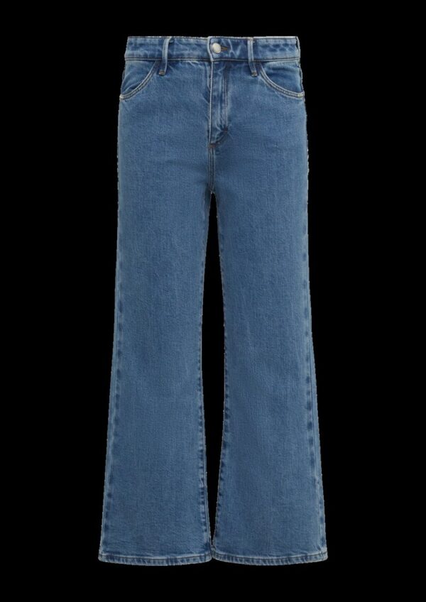 Crop-Jeans Selina / Slim Fit / High Rise / Flared Leg / Nieten-Details