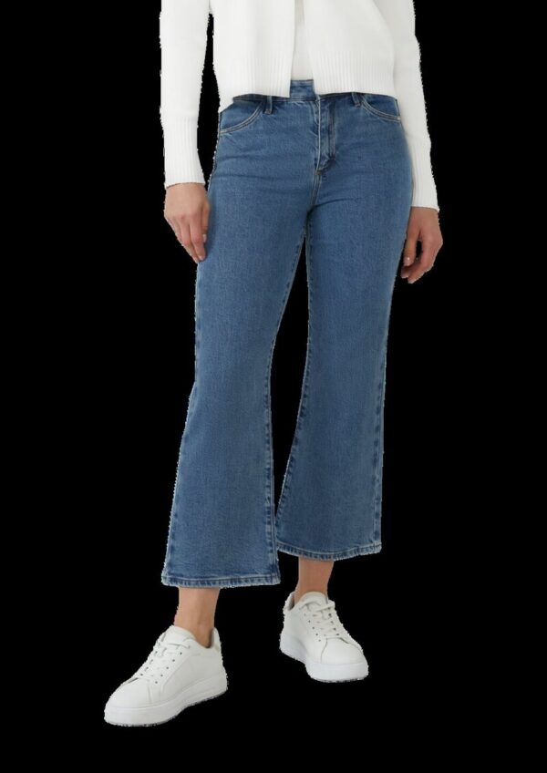 Crop-Jeans Selina / Slim Fit / High Rise / Flared Leg / Nieten-Details