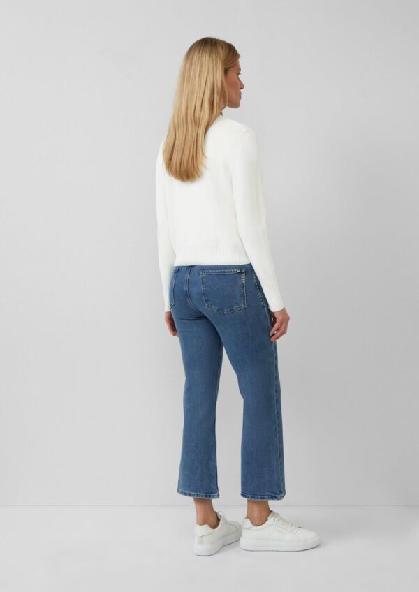 Crop-Jeans Selina / Slim Fit / High Rise / Flared Leg / Nieten-Details