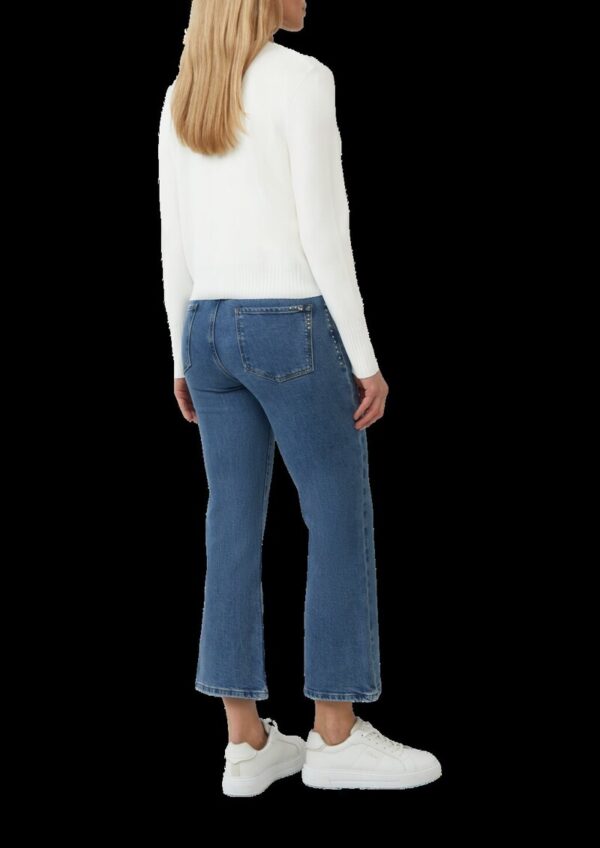 Crop-Jeans Selina / Slim Fit / High Rise / Flared Leg / Nieten-Details