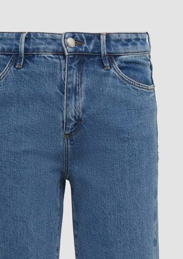 Crop-Jeans Selina / Slim Fit / High Rise / Flared Leg / Nieten-Details