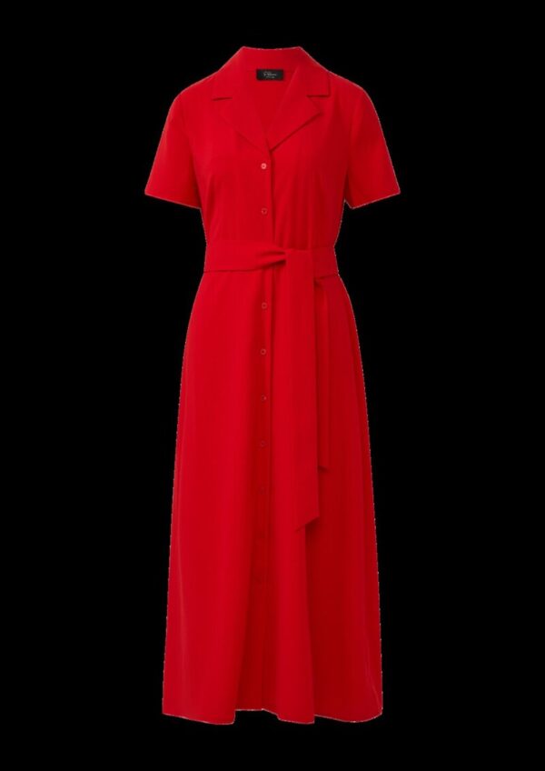 Hemdblusenkleid mit Bindegürtel