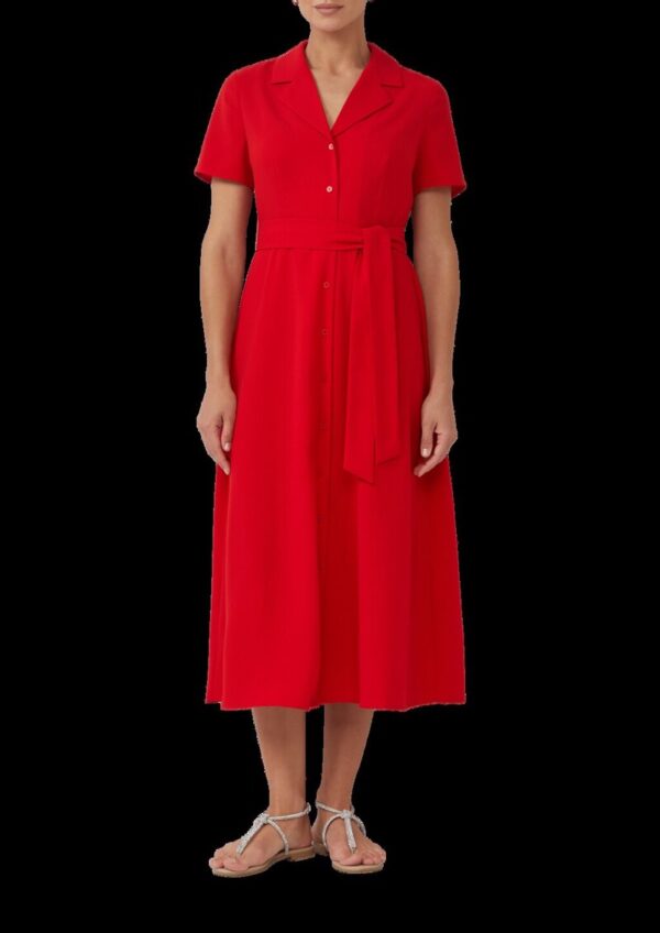 Hemdblusenkleid mit Bindegürtel