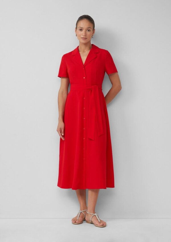 Hemdblusenkleid mit Bindegürtel