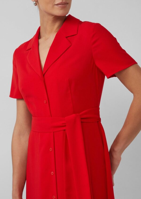 Hemdblusenkleid mit Bindegürtel