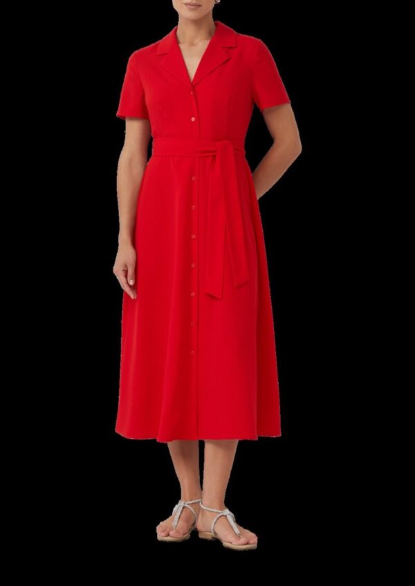 Hemdblusenkleid mit Bindegürtel