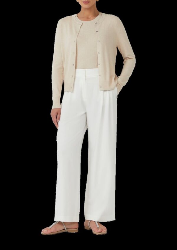 Cardigan aus Viskosemix mit Glitzerbündchen