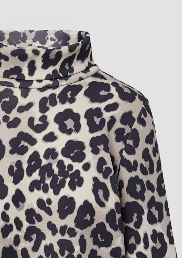 Scuba-Sweatshirt im Relaxed Fit mit Leo-Print