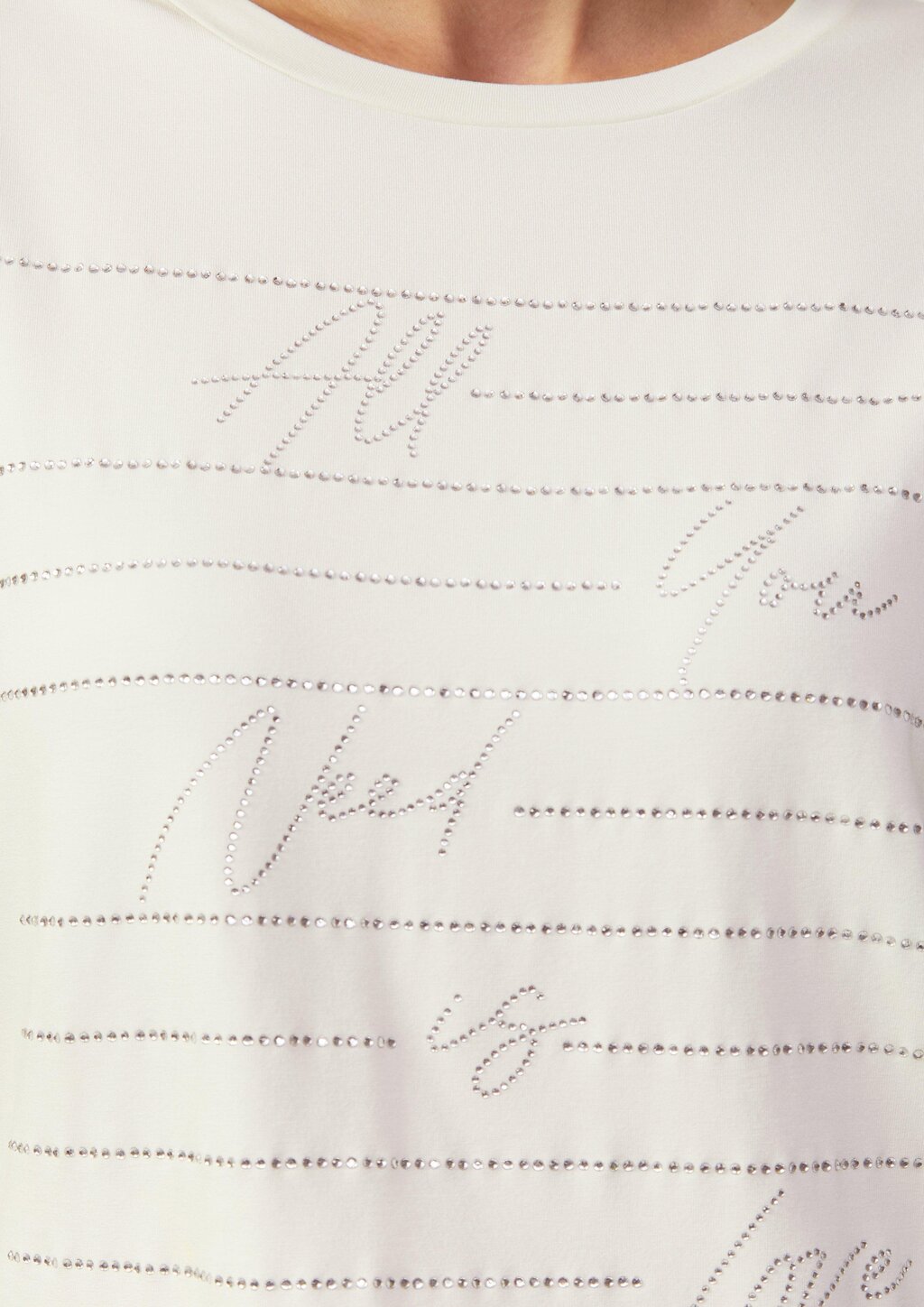 T-Shirt im Relaxed Fit mit Glitzer-Artwork