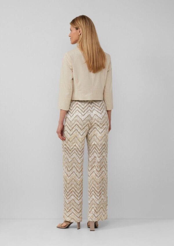 Cropped Blazer aus Leinenmix