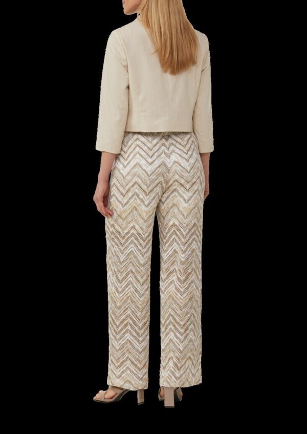 Cropped Blazer aus Leinenmix