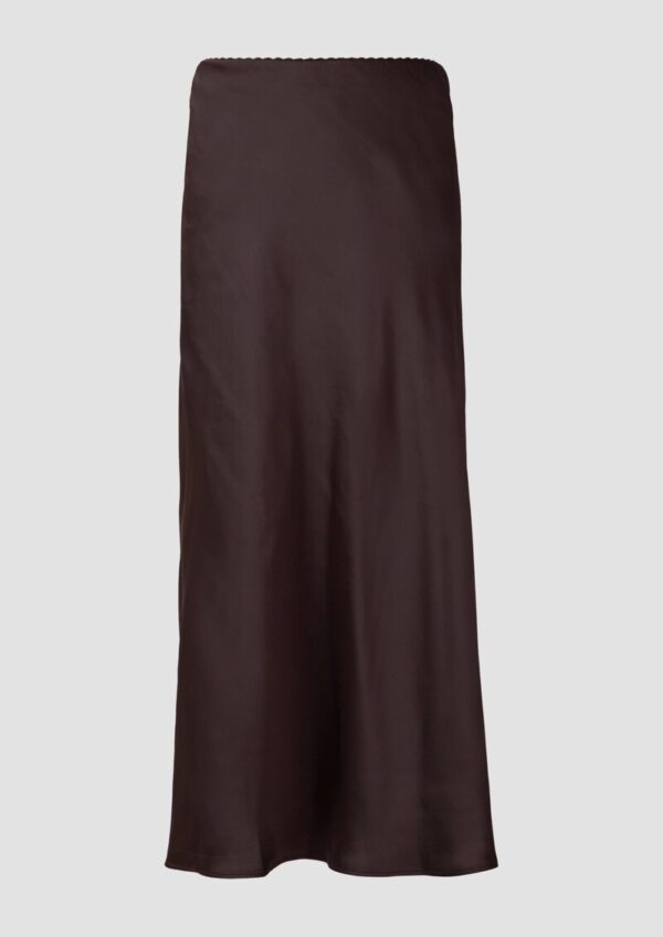 Figurumspielender Satin-Rock mit Elastikbund