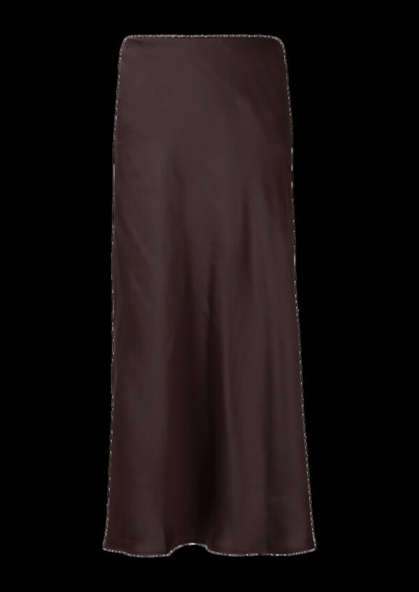 Figurumspielender Satin-Rock mit Elastikbund