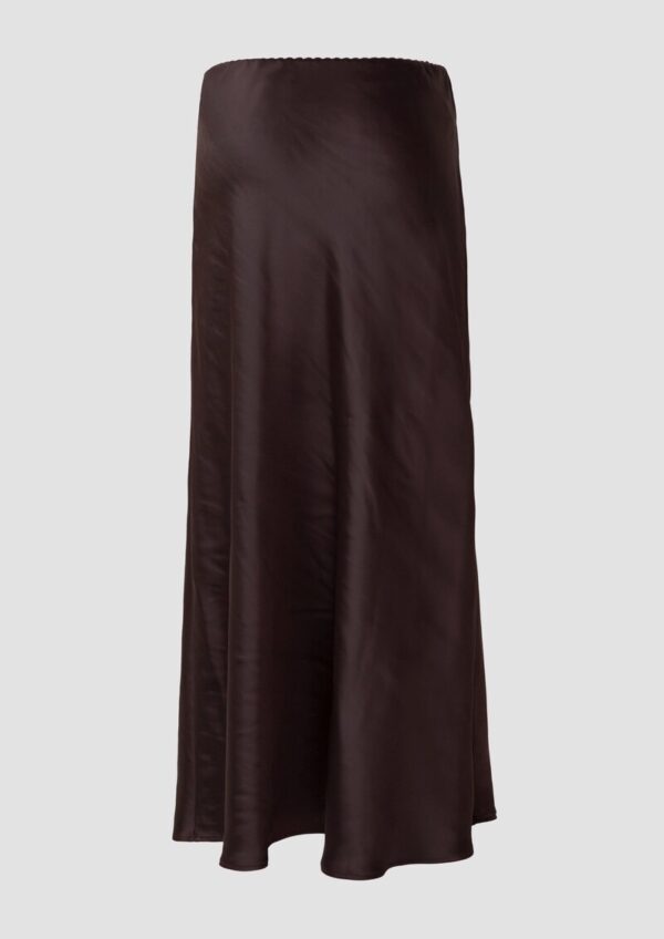 Figurumspielender Satin-Rock mit Elastikbund