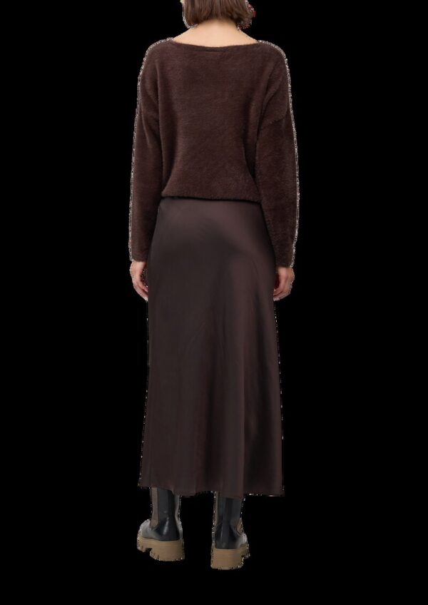 Figurumspielender Satin-Rock mit Elastikbund