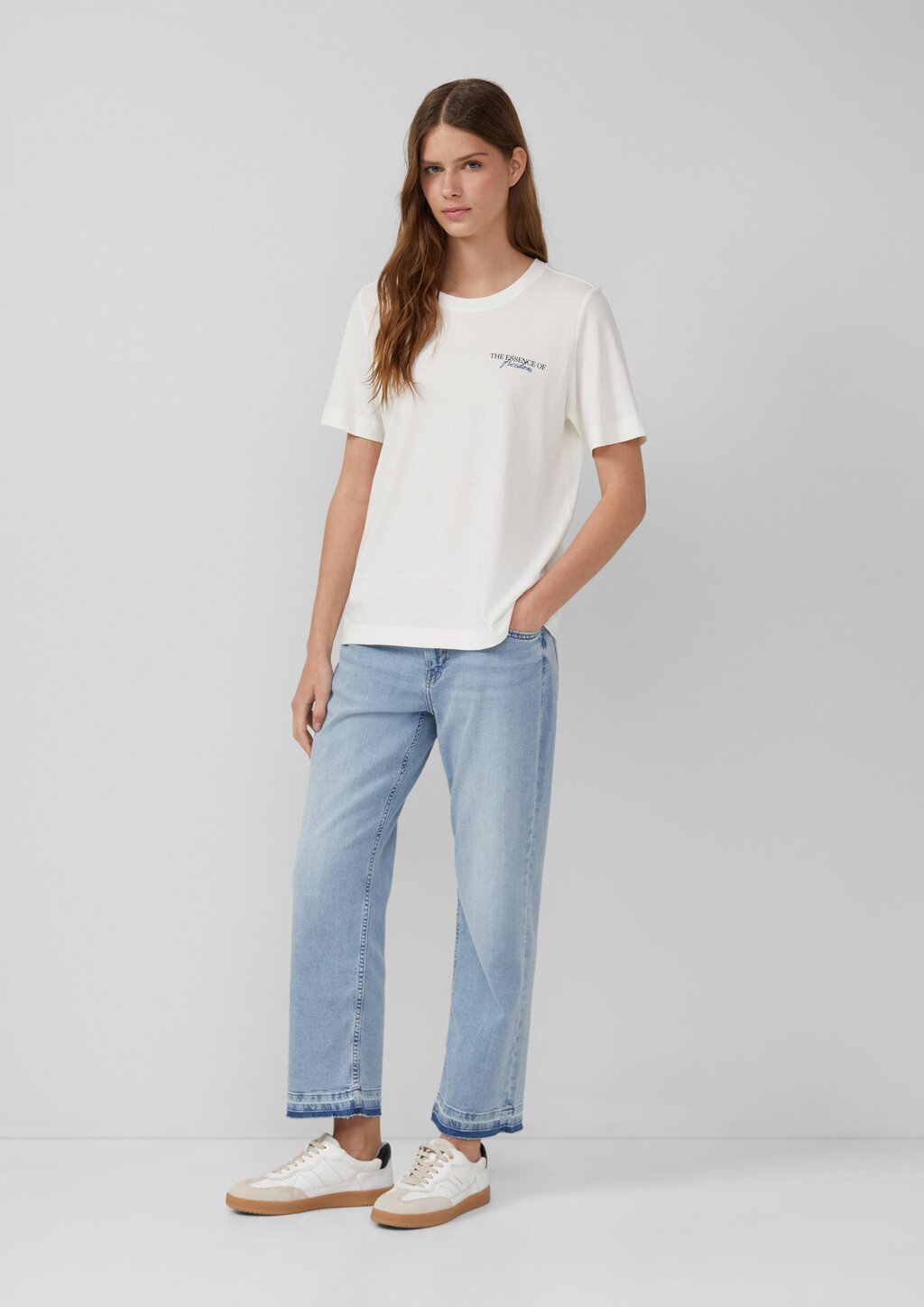 T-Shirt im Relaxed Fit mit Front- und Rückenprint