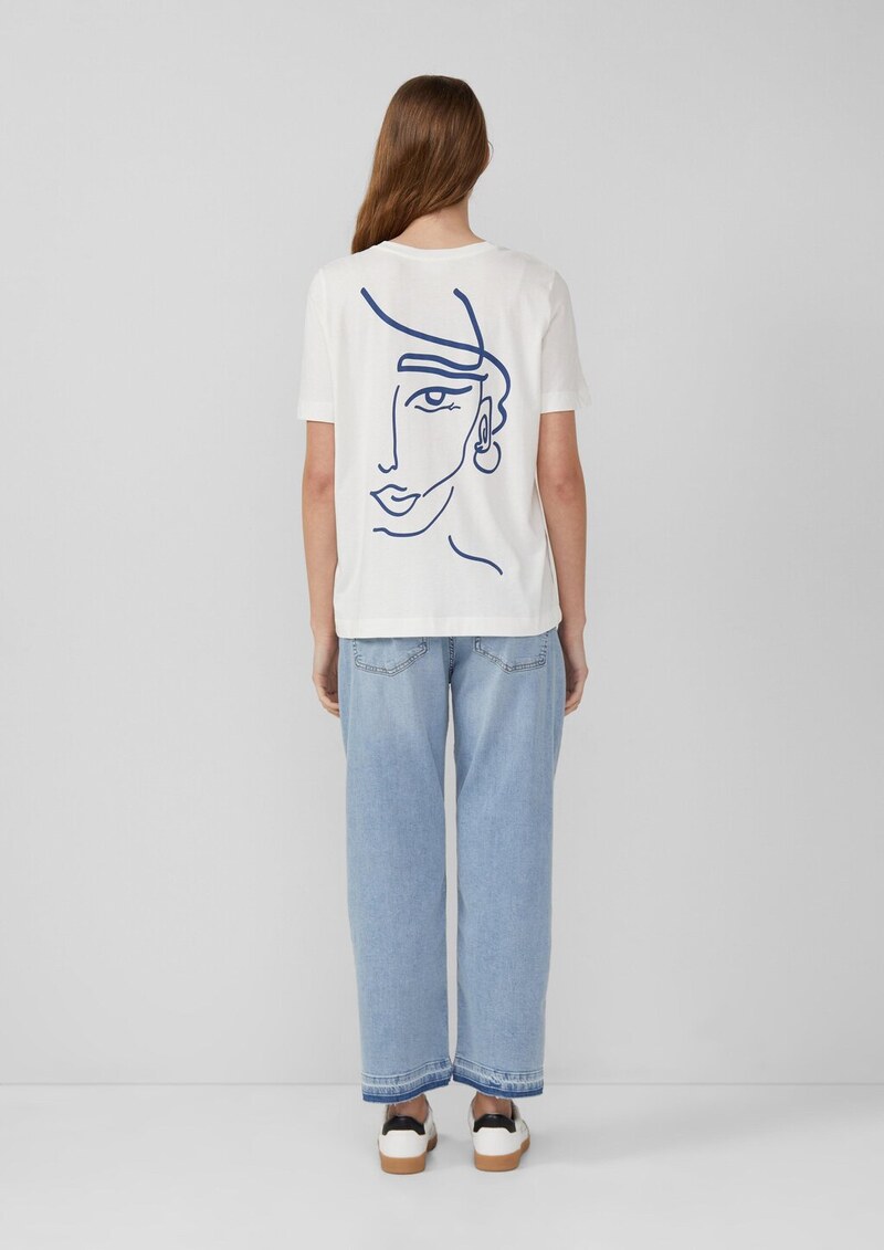 T-Shirt im Relaxed Fit mit Front- und Rückenprint