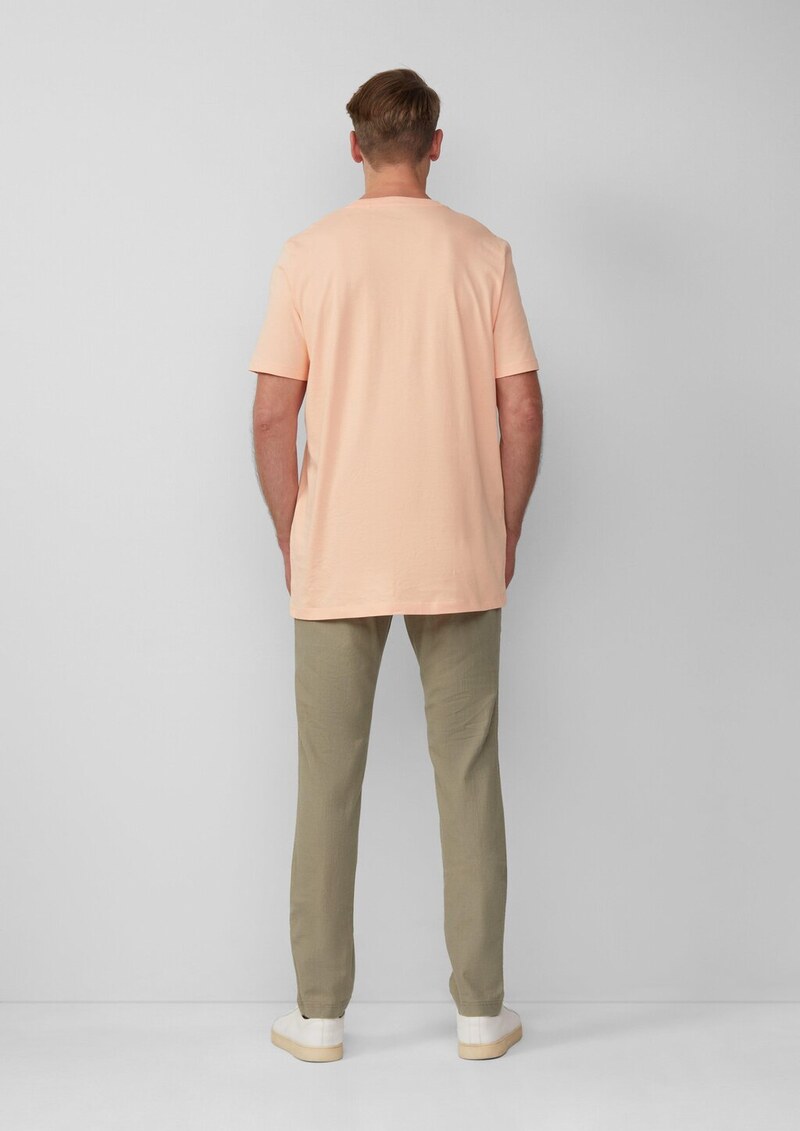 Detroit: Cropped-Hose aus Leinenmix im Relaxed Fit