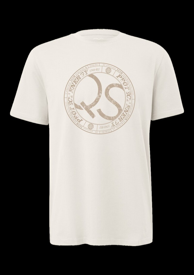 Basic Rundhals T-Shirt mit Frontdruck
