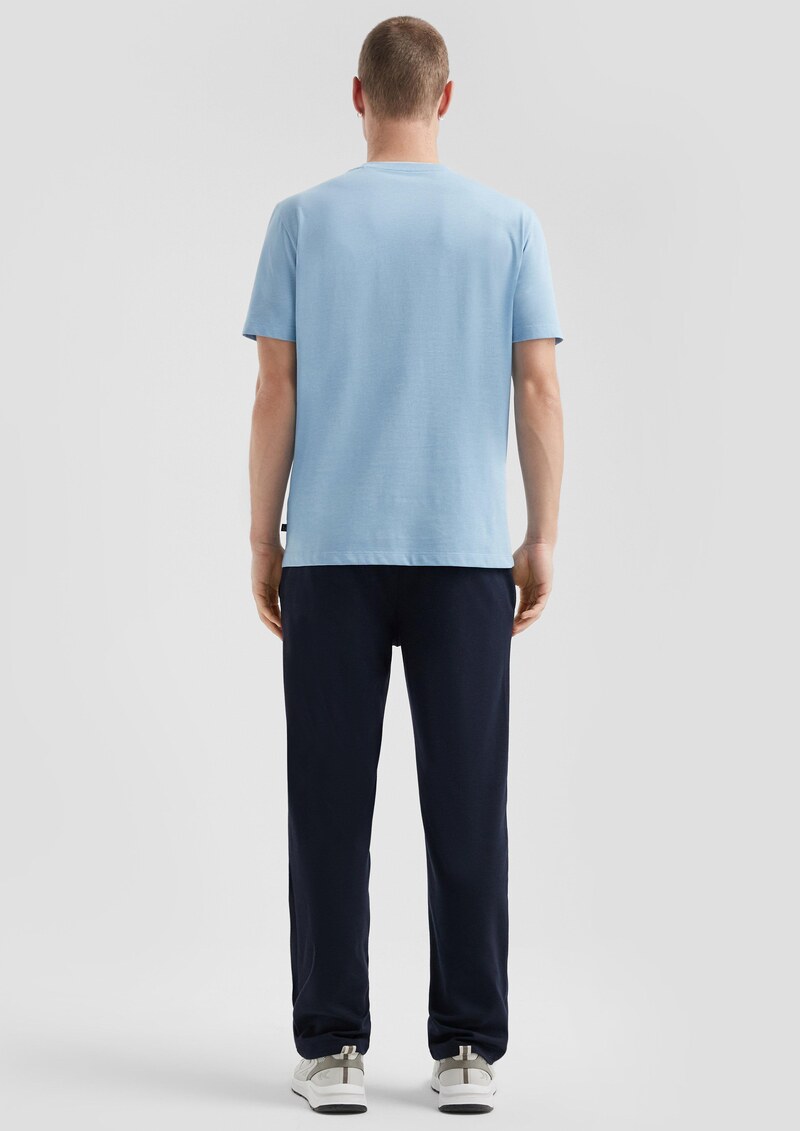 T-Shirt aus Melange-Jersey mit Layering-Detail