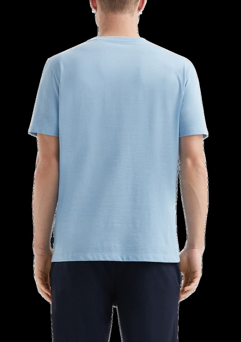 T-Shirt aus Melange-Jersey mit Layering-Detail