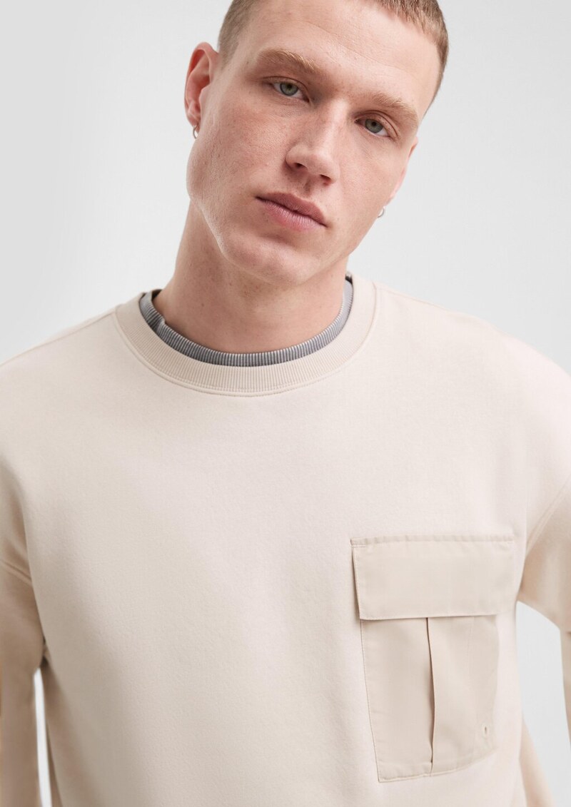 Sweatshirt mit Brusttasche