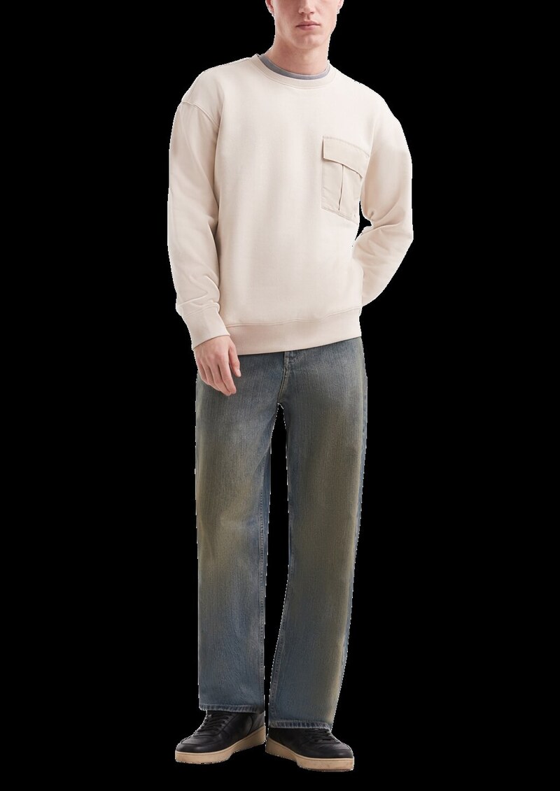 Sweatshirt mit Brusttasche